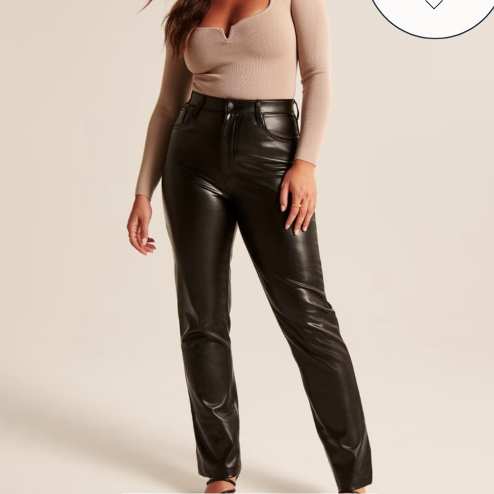 Leather pants.